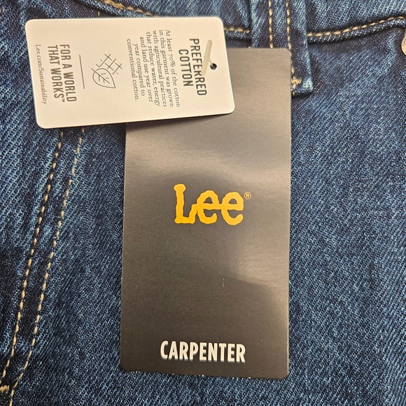 Lee Colton Carpenter Jeans Men's 29x30 Loose Fit Dark Wash Denim Pants NWT - Picture 3 of 8